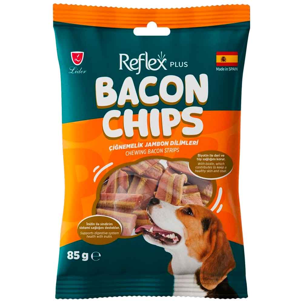 Reflex Plus Bacon Chips Jambonlu Dilim Köpek Ödül Maması 85 Gr