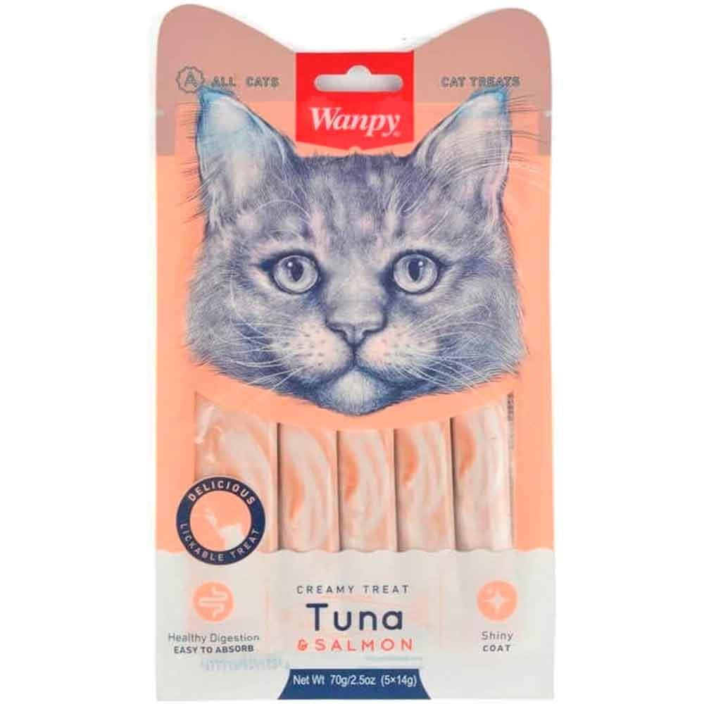Wanpy Ton ve Somonlu Likit Kedi Ödülü 4x15 Gr