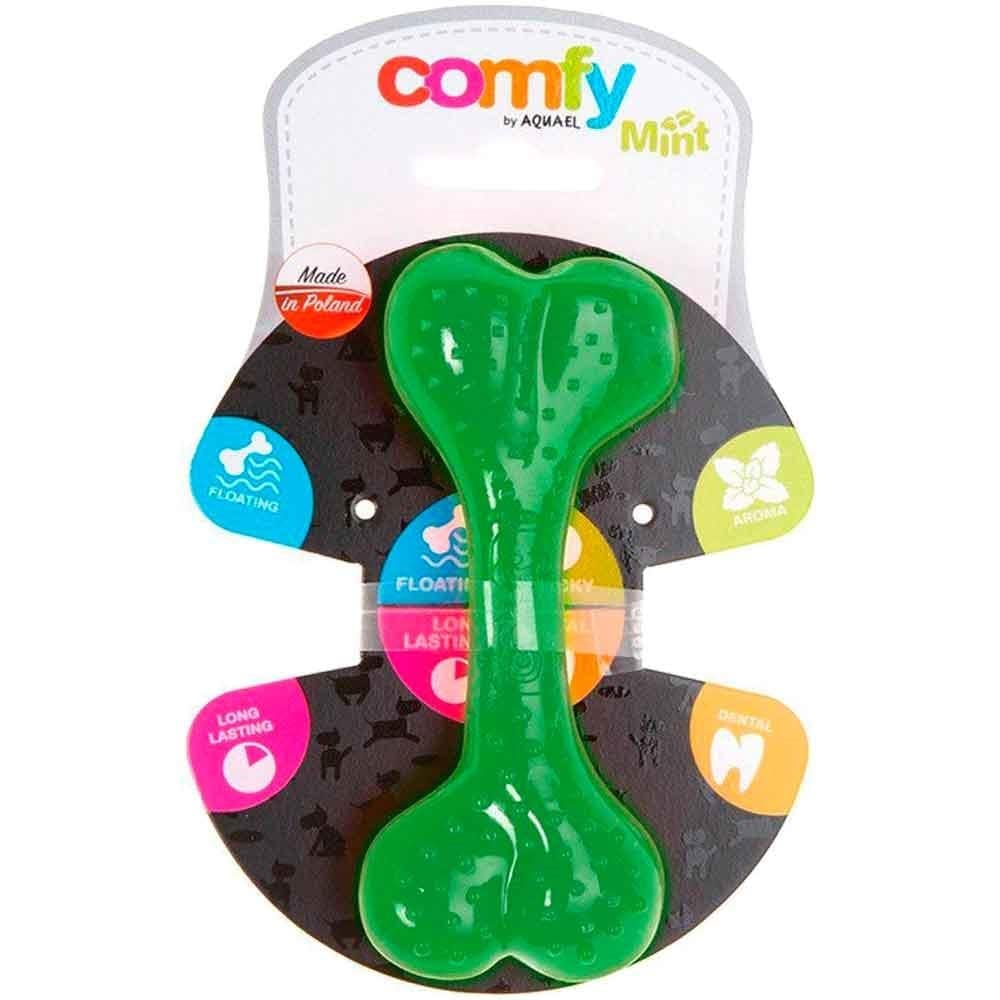 AQUAEL Comfy Toy Köpek Oyuncağı DENTAL BONE 8 Cm Yeşil Nane Aromalı