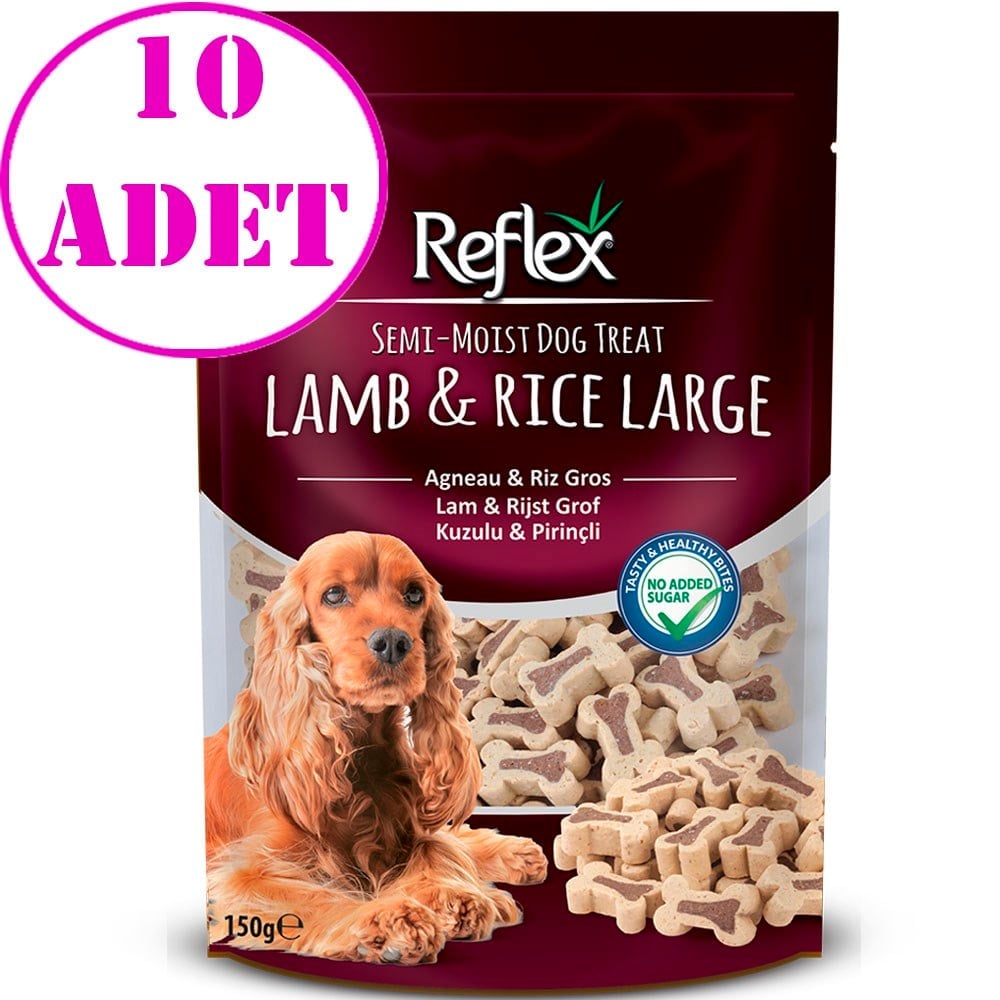 Reflex Kuzulu ve Prinçli Büyük Kemikler Yumuşak Köpek Ödülü 150gr 10 AD