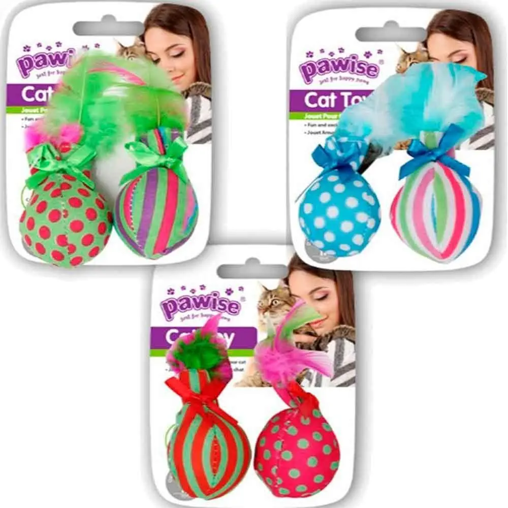 Pawise Catnipli Tüylü Top Kedi Oyuncağı 10 cm