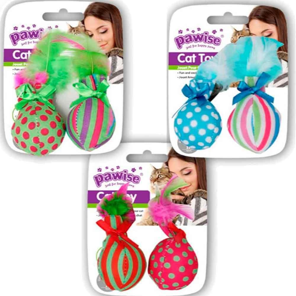 Pawise Catnipli Tüylü Top Kedi Oyuncağı 10 cm