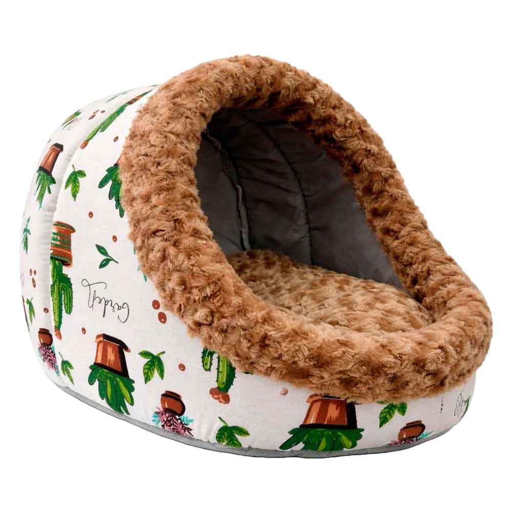 Pet Pretty Kedi Köpek Yatağı Special Peluş Yuva Açık Kahverengi
