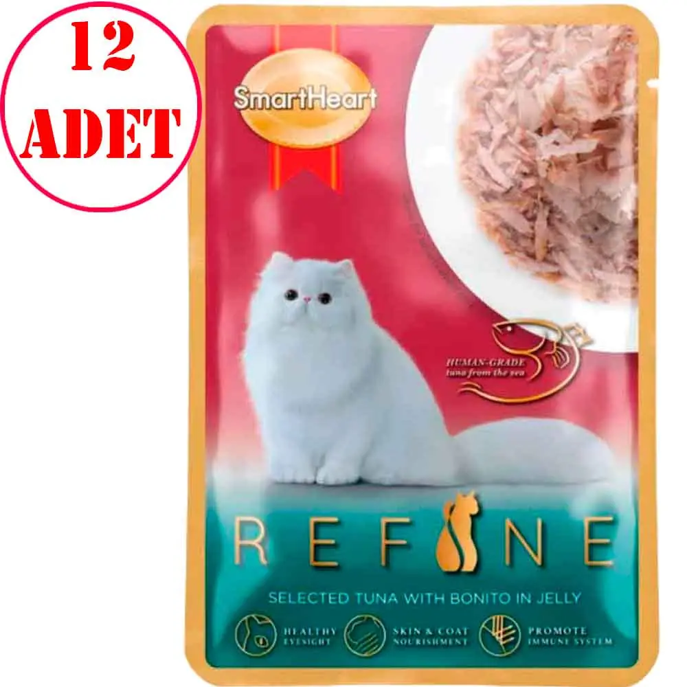 Smart Heart Refine Ton Balıklı Palamutlu 70 Gr 12 Ad