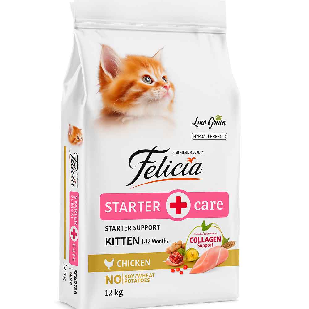 Felicia Yavru Kedi Maması Az Tahıllı Kolajenli 12 Kg