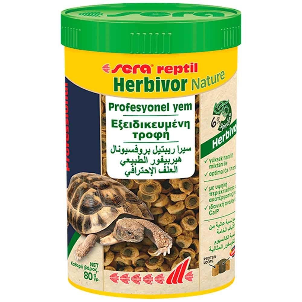 Sera Kaplumbağa ve Sürüngen Yemi Otçul Nature 250 ML