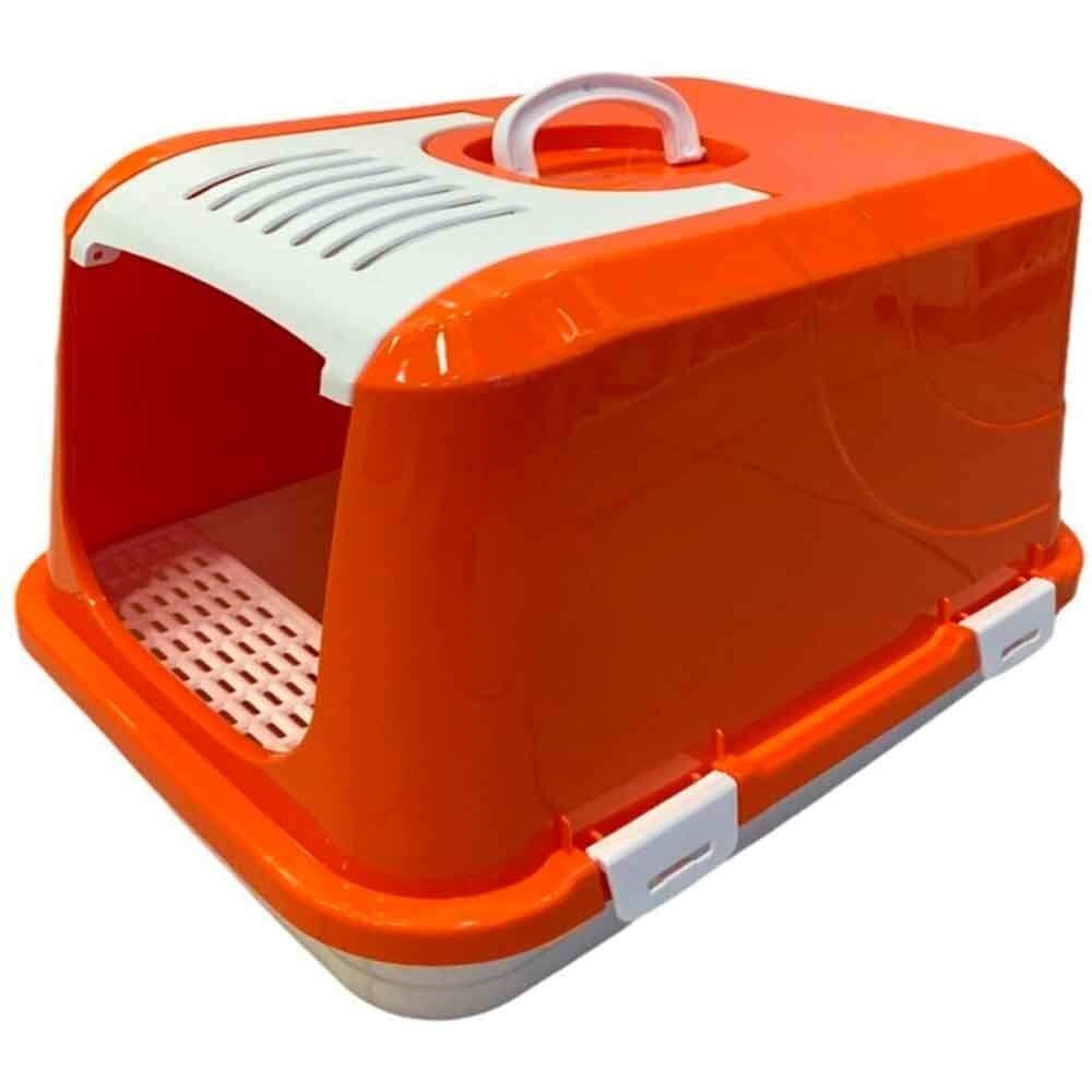 Amazon Kapalı Kedi Tuvaleti Turuncu M