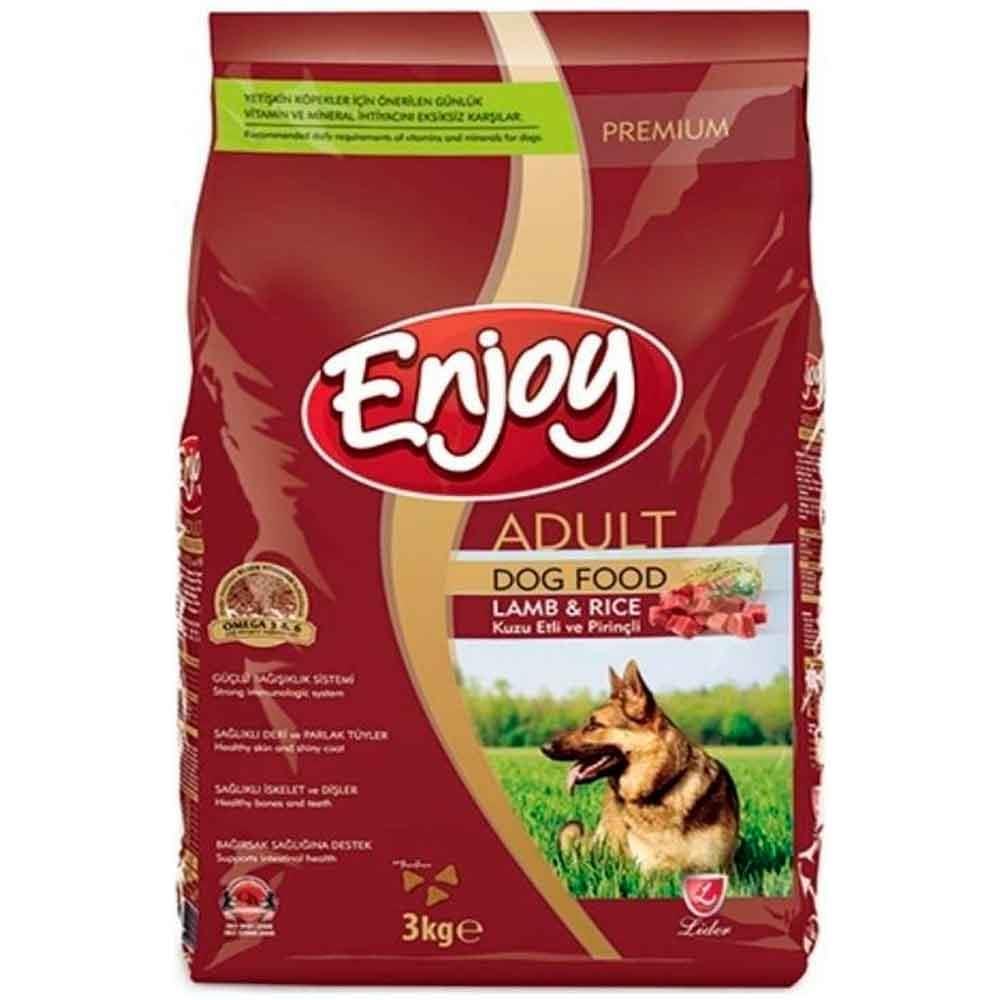 Enjoy Köpek Maması Kuzu Etli ve Pirinçli 3 Kg