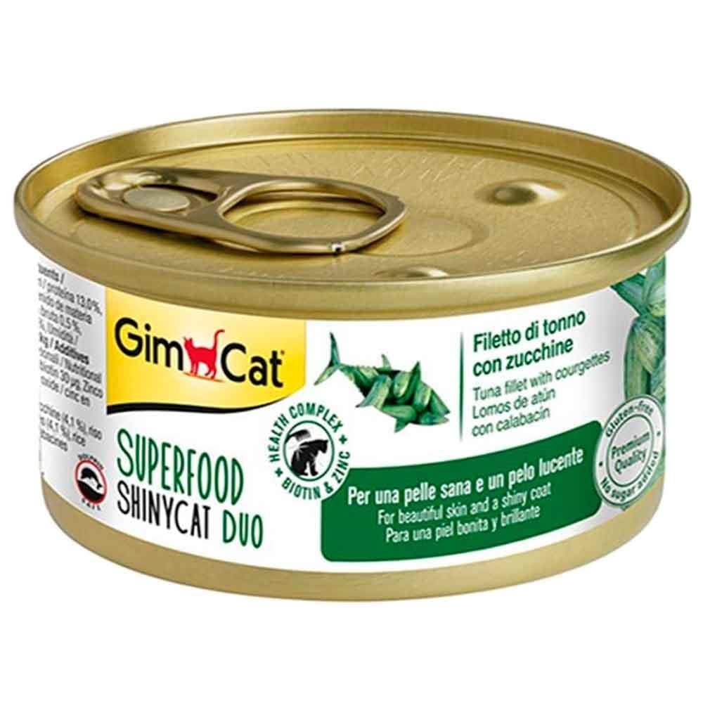 Gimcat Shinycat Fileto Ton Balıklı Kabaklı Kedi Konservesi 70gr