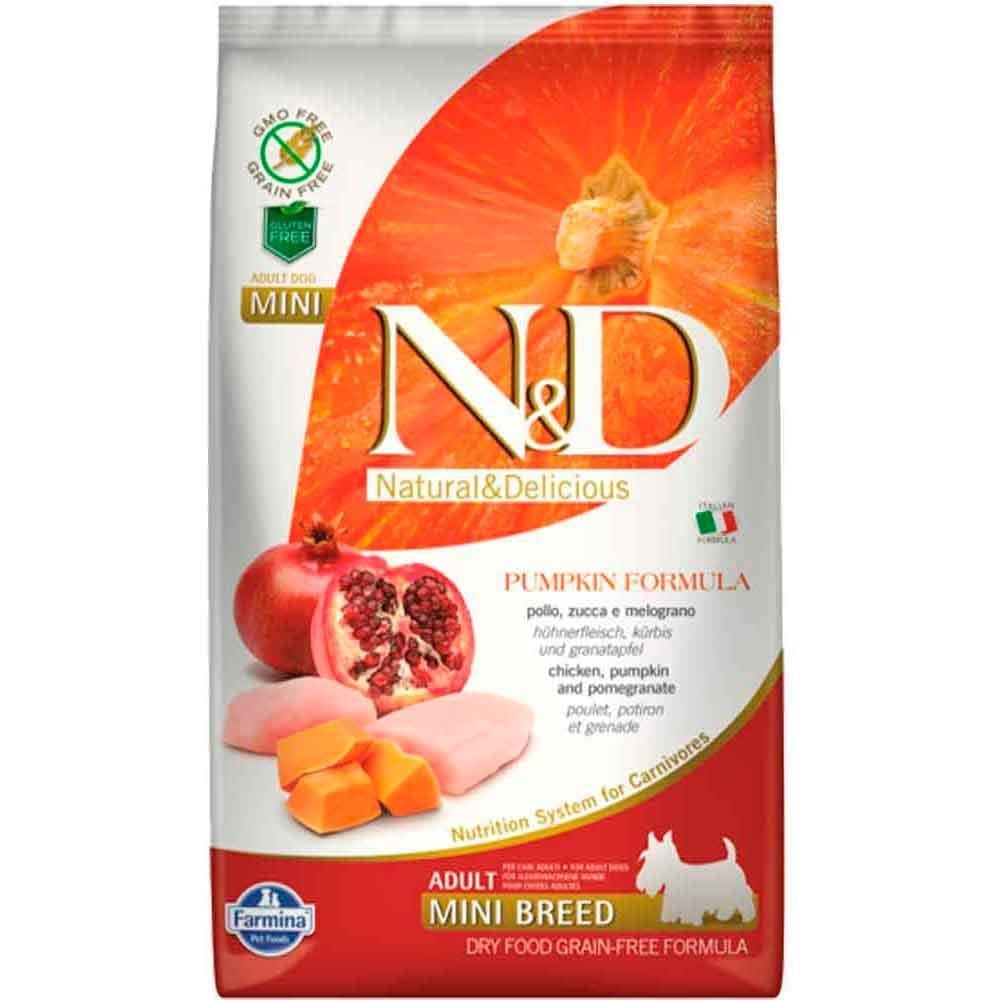 ND Balkabaklı Tahılsız Tavuklu Küçük Irk Köpek Maması 800 GR