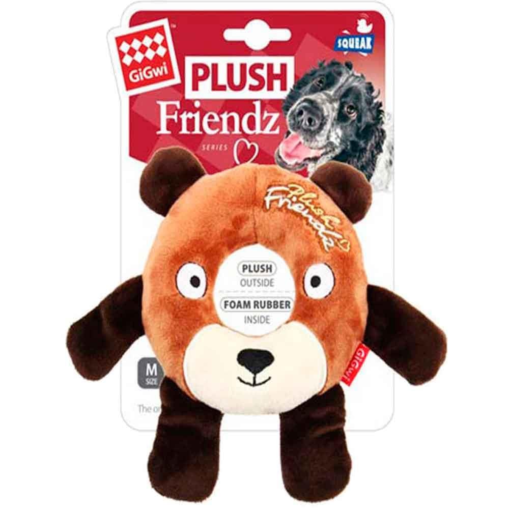 Gigwi Plush Friends Köpek Oyuncağı Sesli Peluş Simit Ayı 19 cm