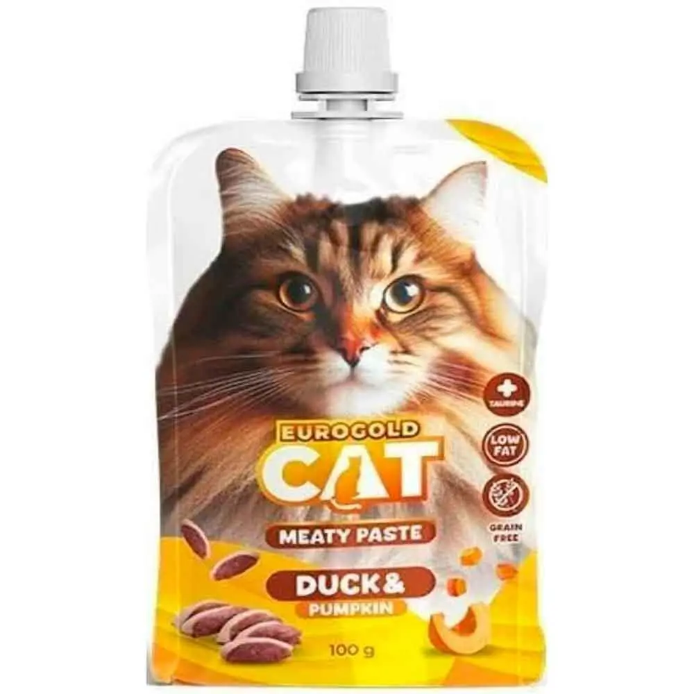 EuroGold Cat Et Ezmesi Ördek Balkabağı 100 Gr