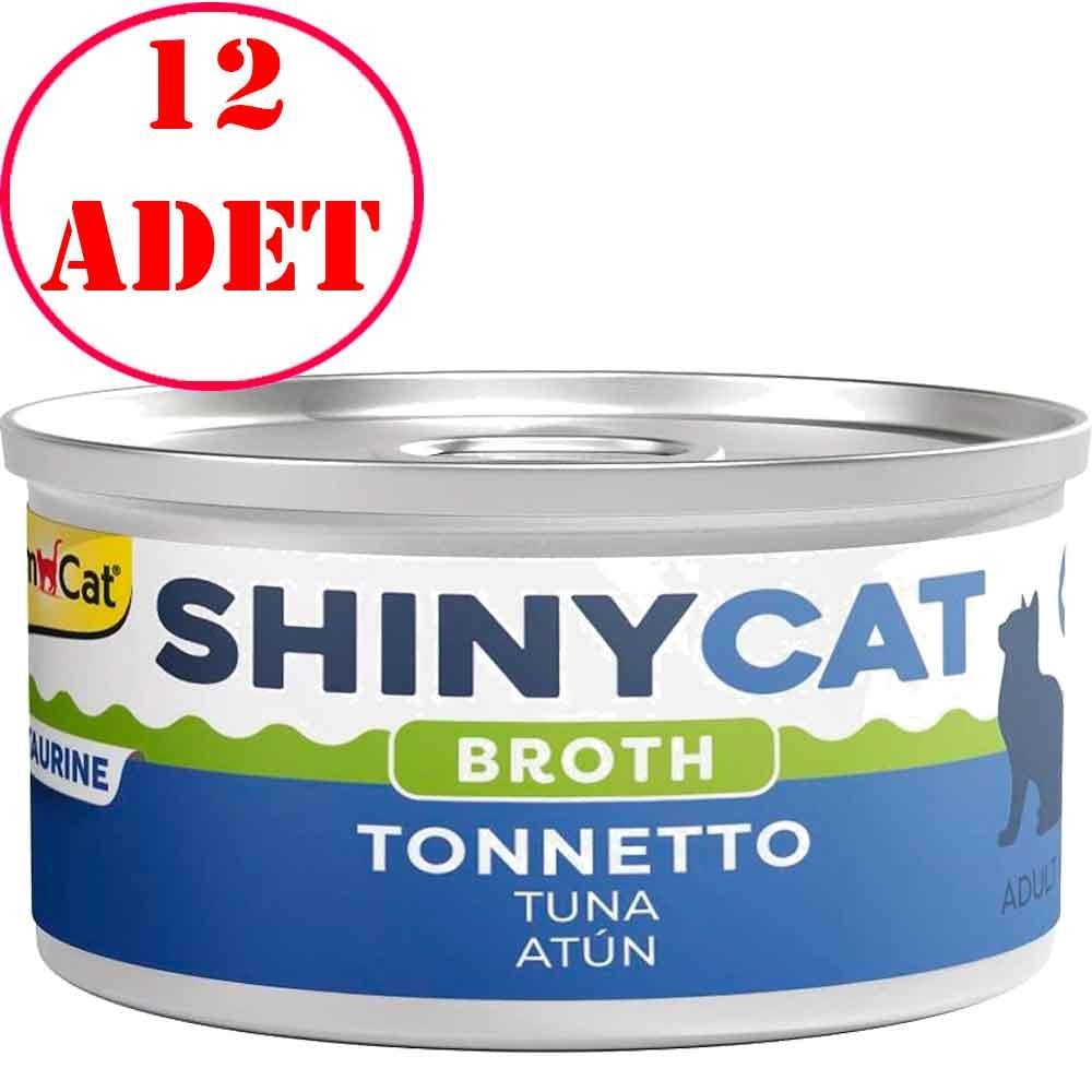 Gimcat Shinycat Kedi Konservesi Soslu Ton Balıklı 70 Gr 12 AD