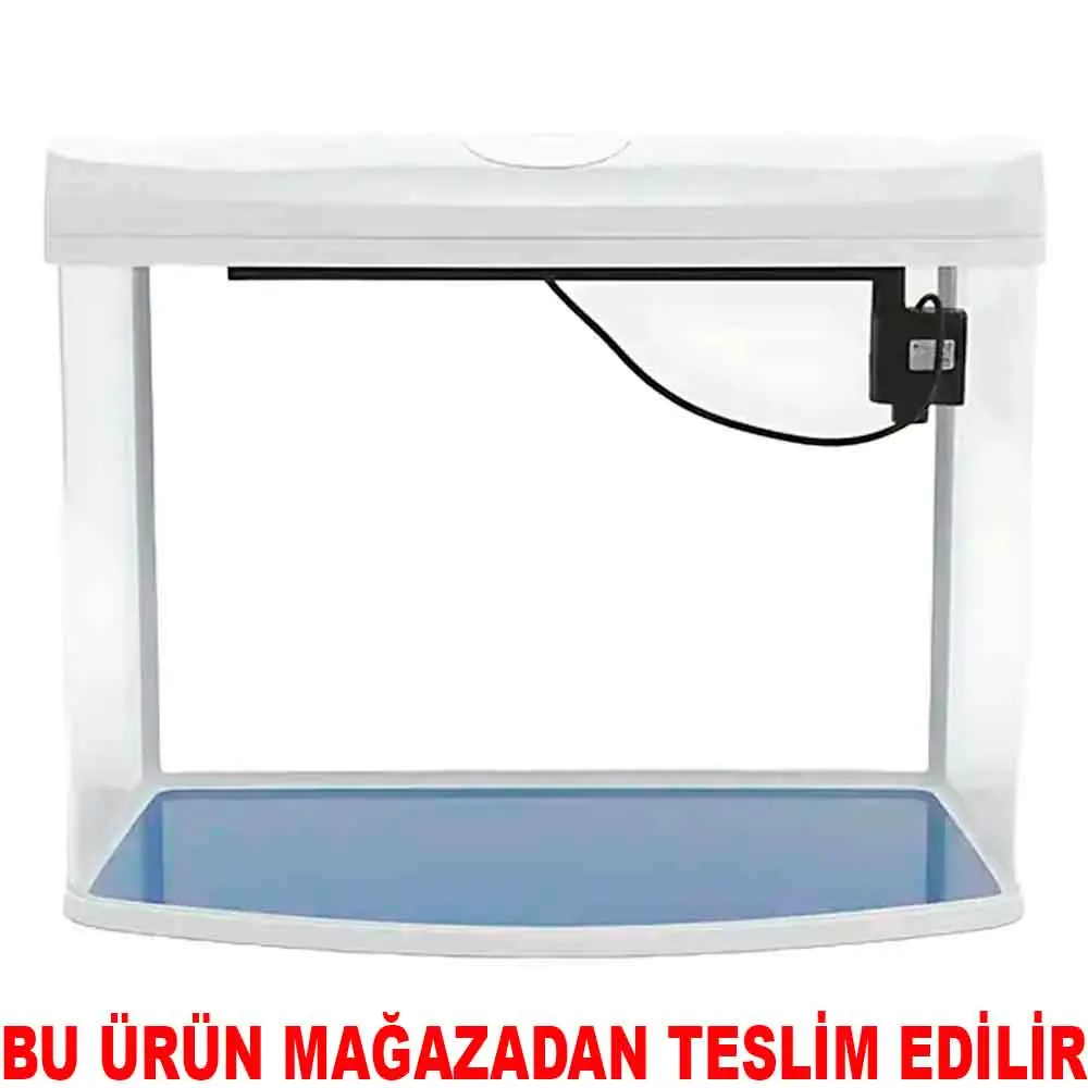 RS 580A Ledli Set Akvaryum Beyaz 58x28x48 Cm