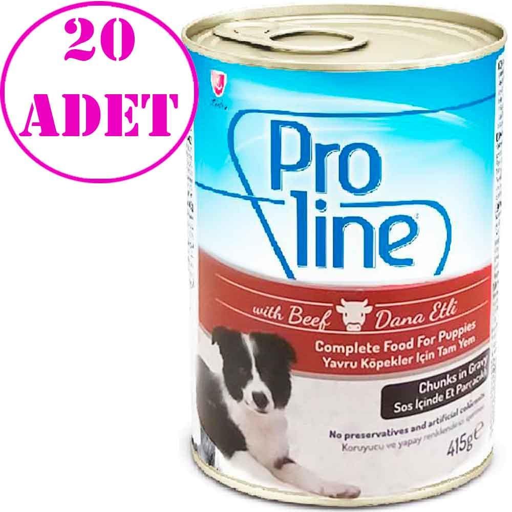 Pro Line Dana Etli Yavru Köpek Konservesi 415 Gr 20 AD
