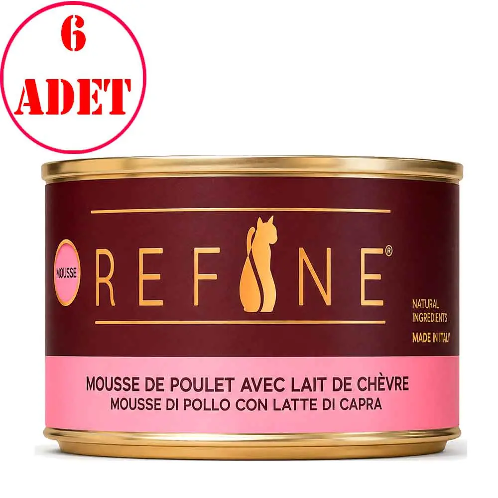 Refine Yavru Kedi Konservesi Keçi Sütlü ve Tavuklu 85 Gr 6 Ad