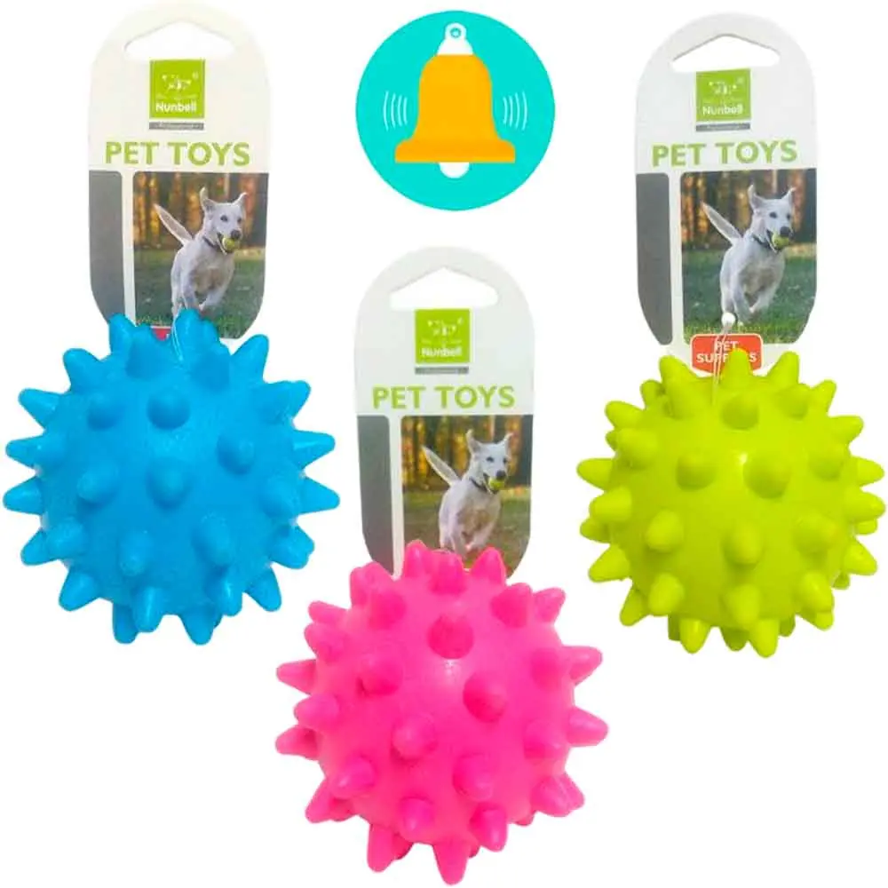 Nunbel Köpek Oyuncağı Plastik Kirpi Top 9 Cm