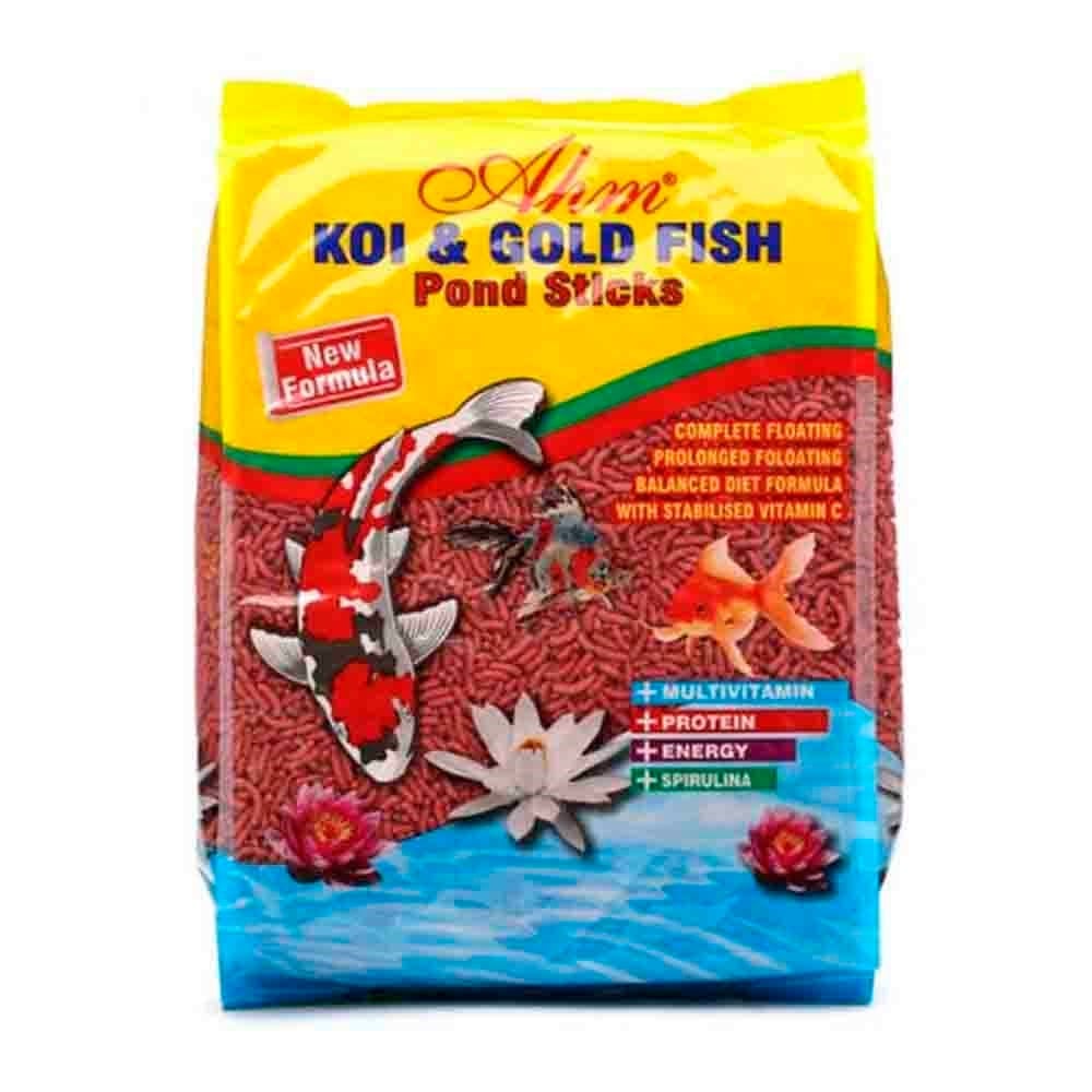 Ahm Koi Goldfish Red Pond Sticks 1 Kg Japon Balık Yemi