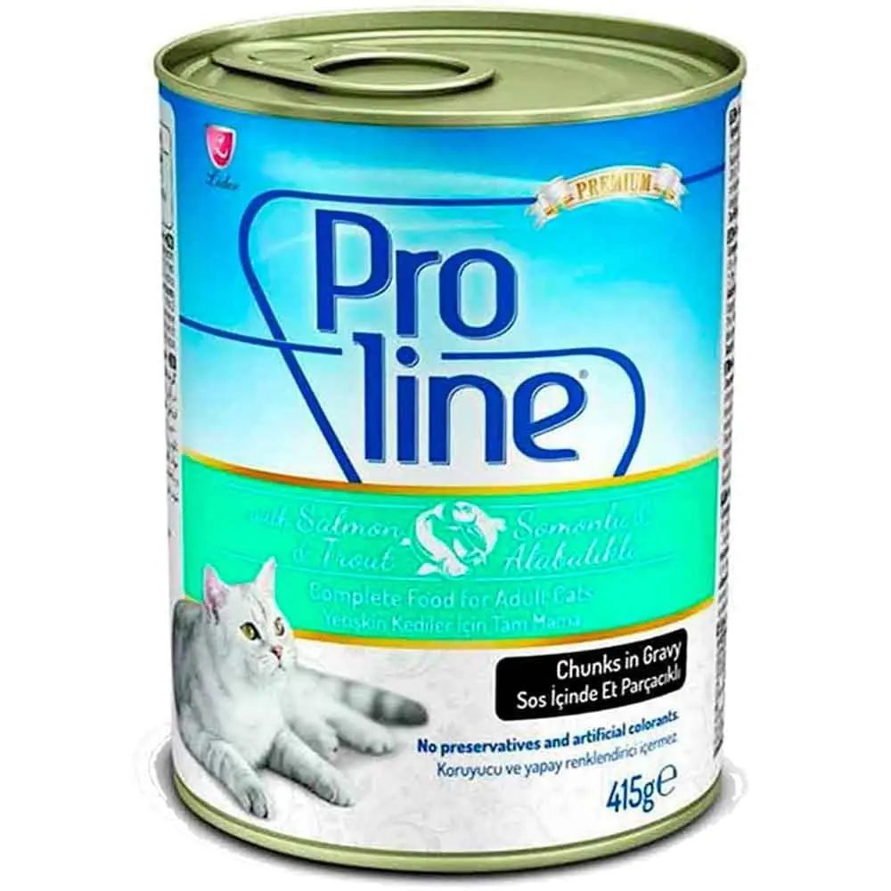 ProLine Somonlu Alabalıklı Kedi Konservesi 415 Gr
