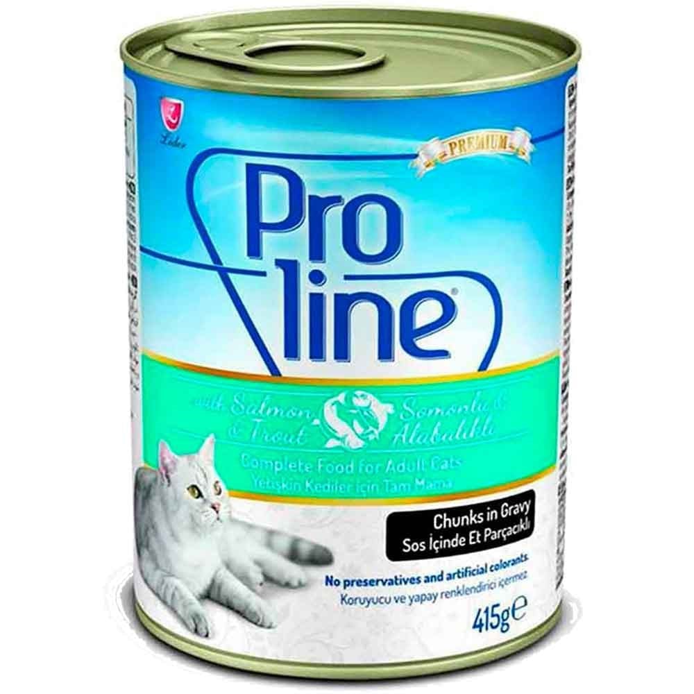 ProLine Somonlu Alabalıklı Kedi Konservesi 415 Gr