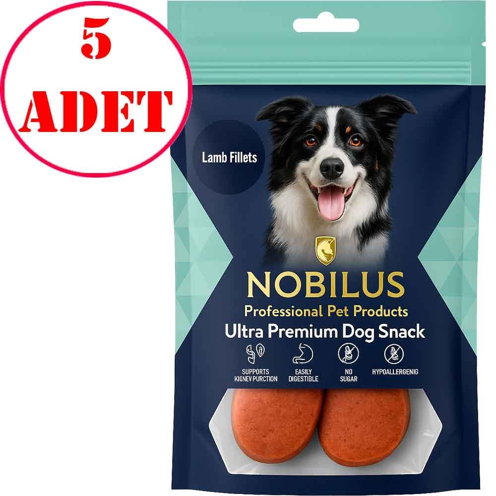 Nobilus Köpek Ödül Maması Kuzu Etli Dilimler 80 Gr 5 AD