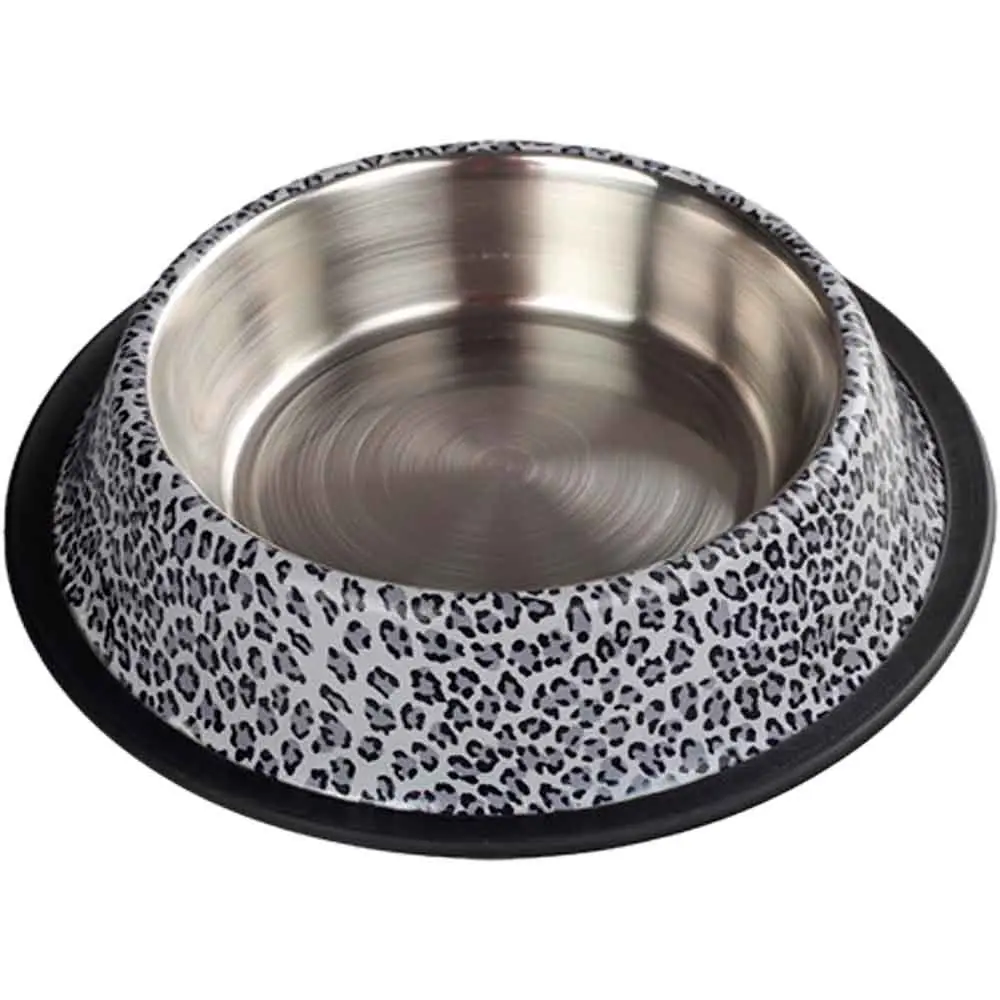 Ankur Oripet Leopar Desenli Metal Mama ve Su Kabı Beyaz 16 Oz 15,5 Cm