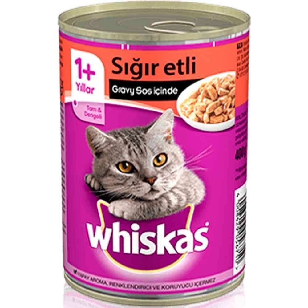 Whiskas Sığır Etli Konserve Kedi Maması 400 gr