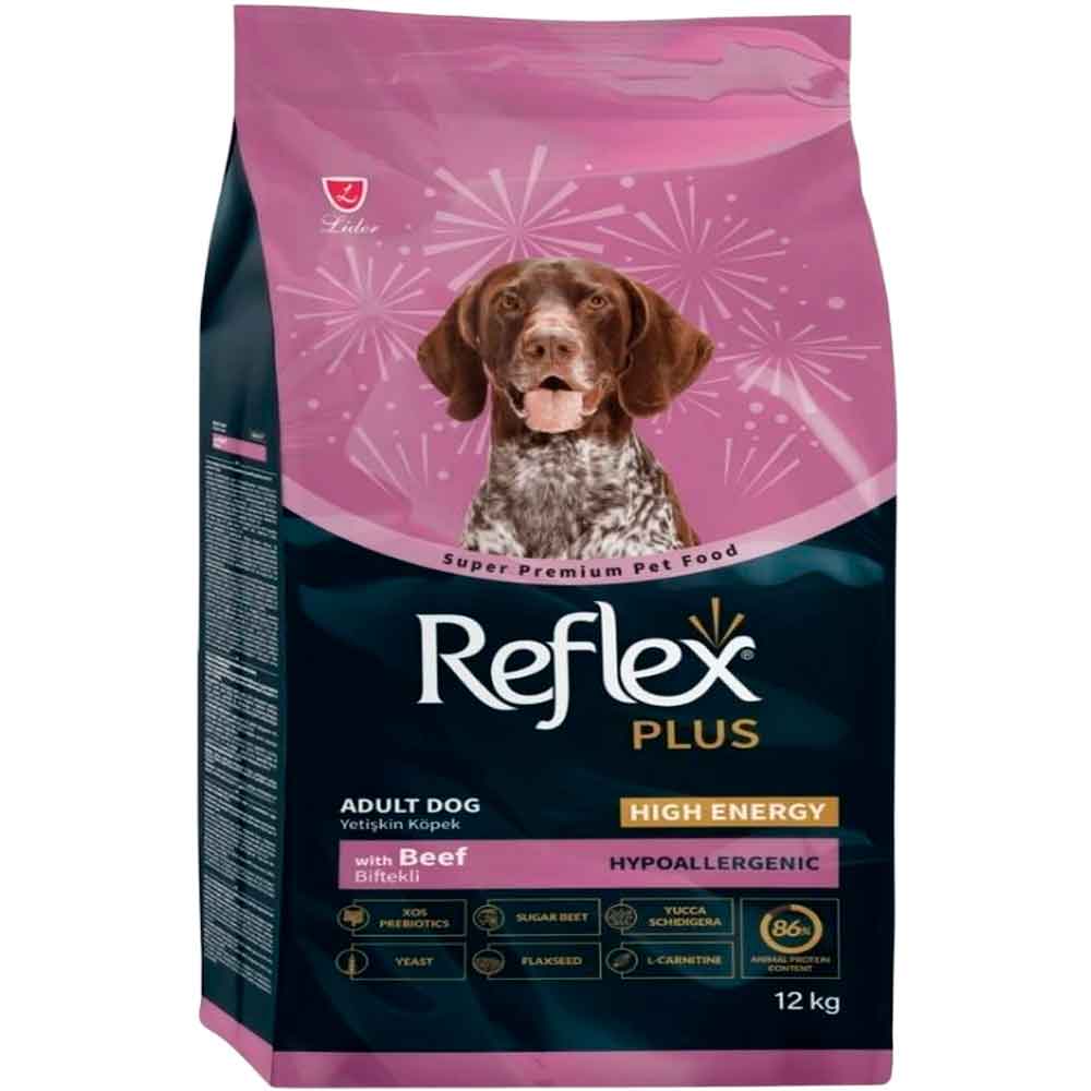 Reflex Plus High Energy Dana Etli Köpek Maması 12 Kg