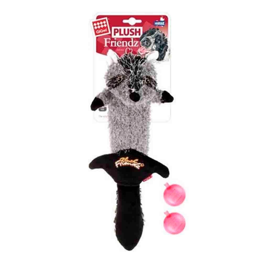 GiGwi Plush Friendz Rakun Peluş Köpek Oyuncağı Sesli