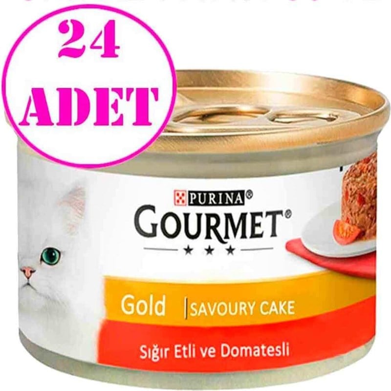 ProPlan Gourmet Sığır Etli Domatesli Kedi Konservesi 85 Gr 24 Ad
