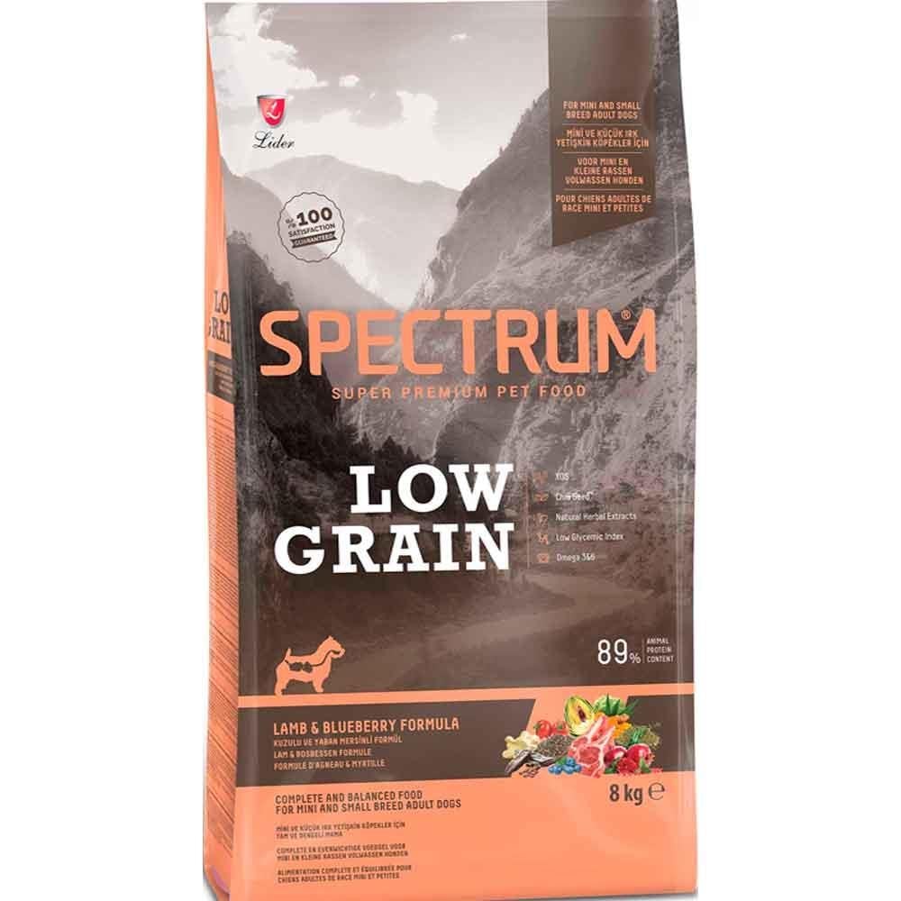 Spectrum Düşük Tahıllı Kuzulu Yaban Mersinli Küçük Irk Yetişkin Köpek Maması 8 Kg