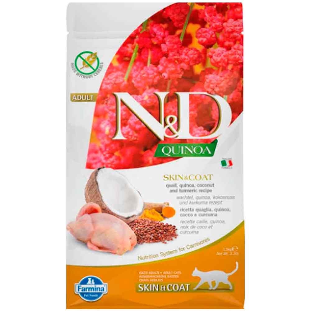 ND Quinoa Skin&Coat Bıldırcın Etli Kedi Maması 300 GR