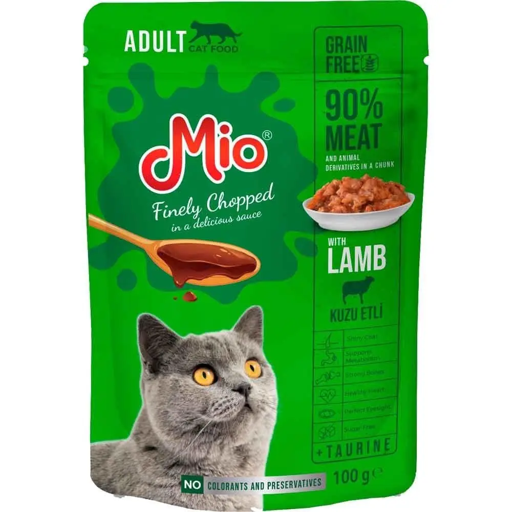 Mio Kedi Yaş Mama Kuzu Etli 100 Gr