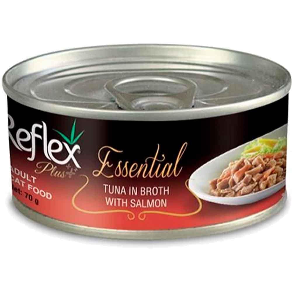 Reflex Plus Essential Ton Balıklı ve Somonlu Yetişkin Kedi Konservesi 70 Gr