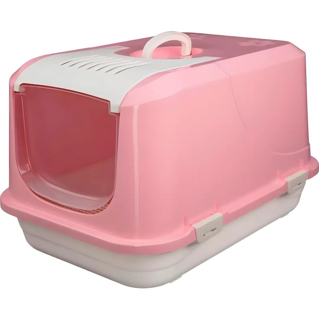 Amazon Kapalı Kedi Tuvaleti Pembe M