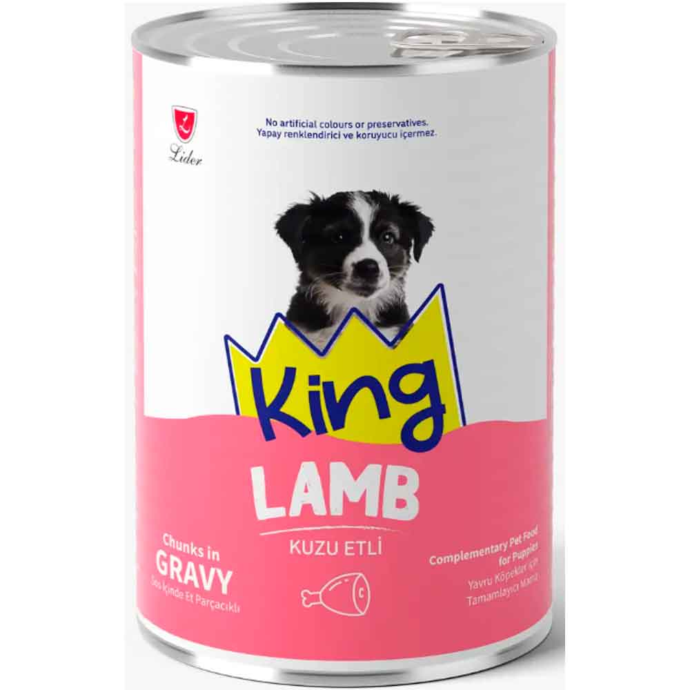 King Kuzu Etli Yavru Köpek Konservesi 400 Gr