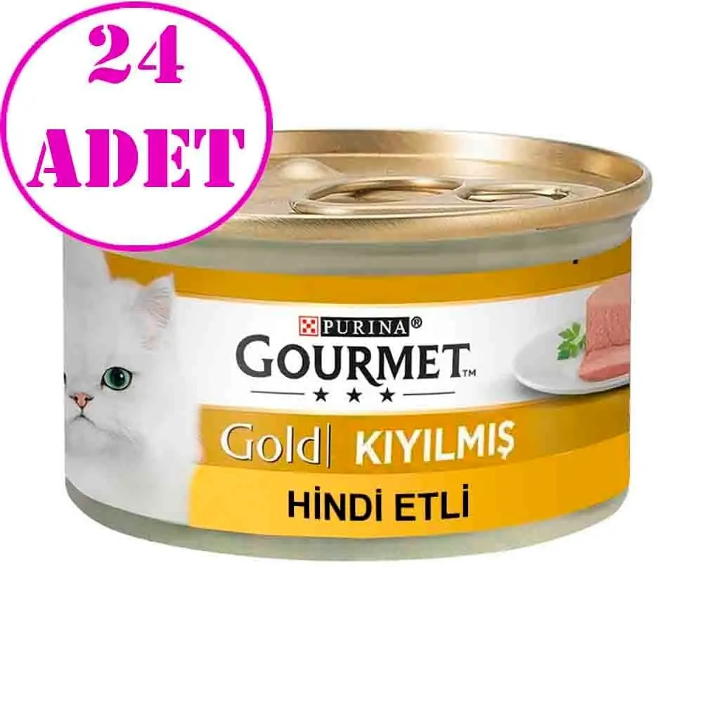 Proplan Gourmet Kıyılmış Hindili Kedi Konservesi 85 Gr 24 Ad