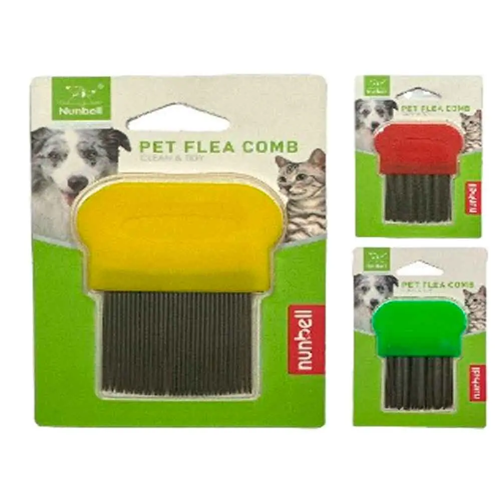 Nunbell Kedi Köpek İçin Uzun Telli Pire Tarağı