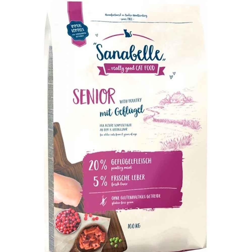 Sanabelle Senior Yaşlı Kedi Maması Kümes Hayvanlı 10 Kg