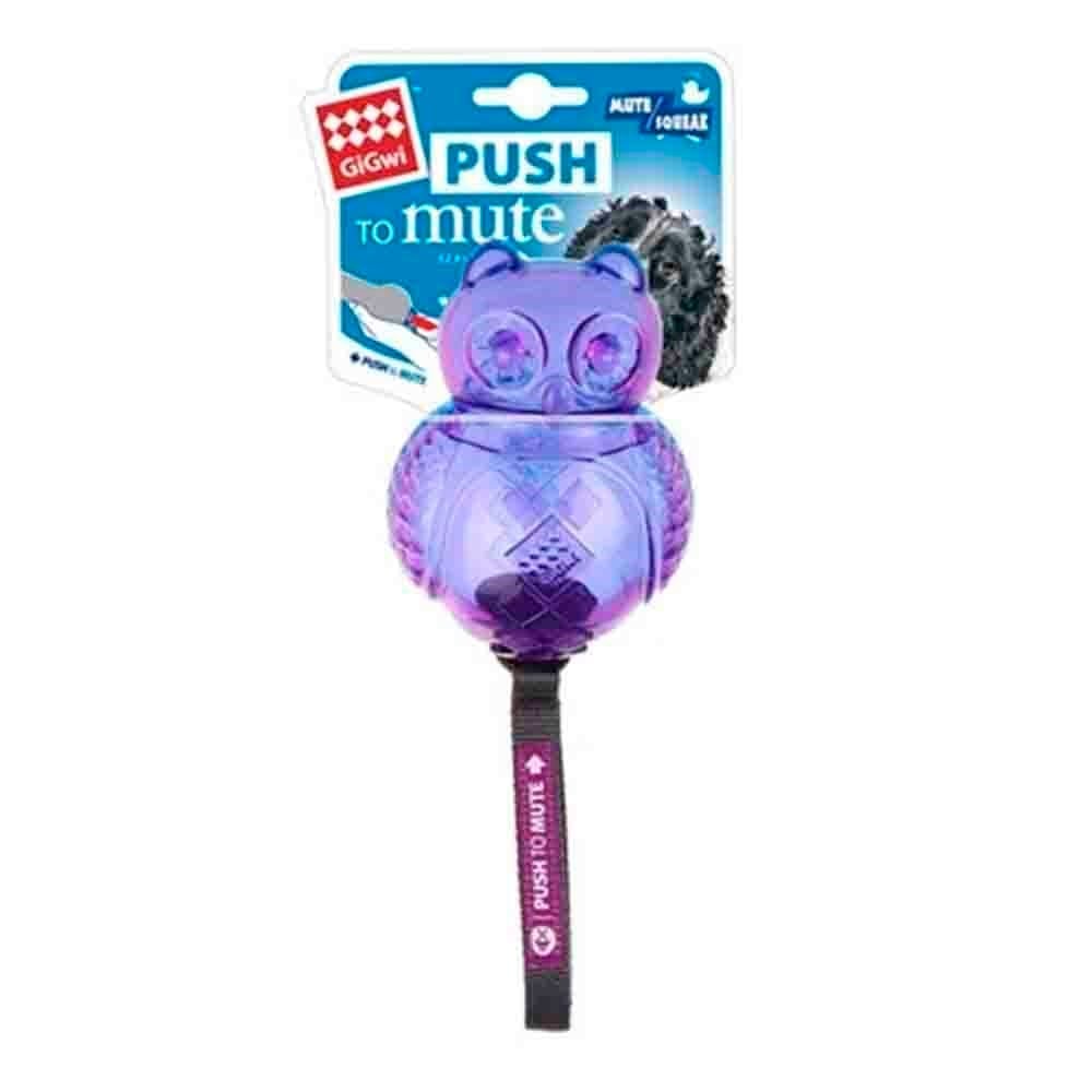 Gigwi Push To Mute Baykuş Ses Kontrollü Köpek Oyuncağı