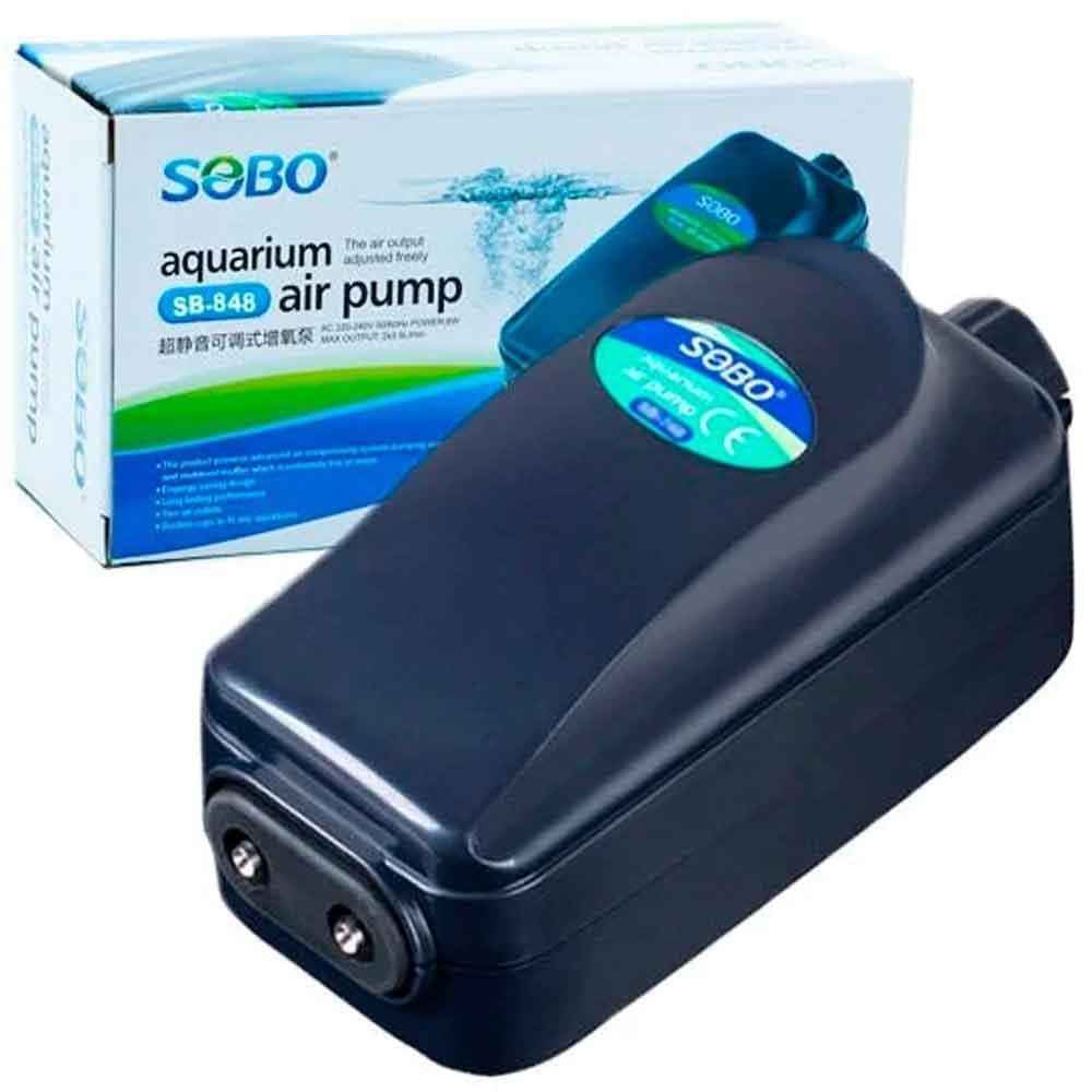 Sobo Akvaryum Hava Motoru 2 Çıkışlı 12W 4.5 Lt/min SB-848