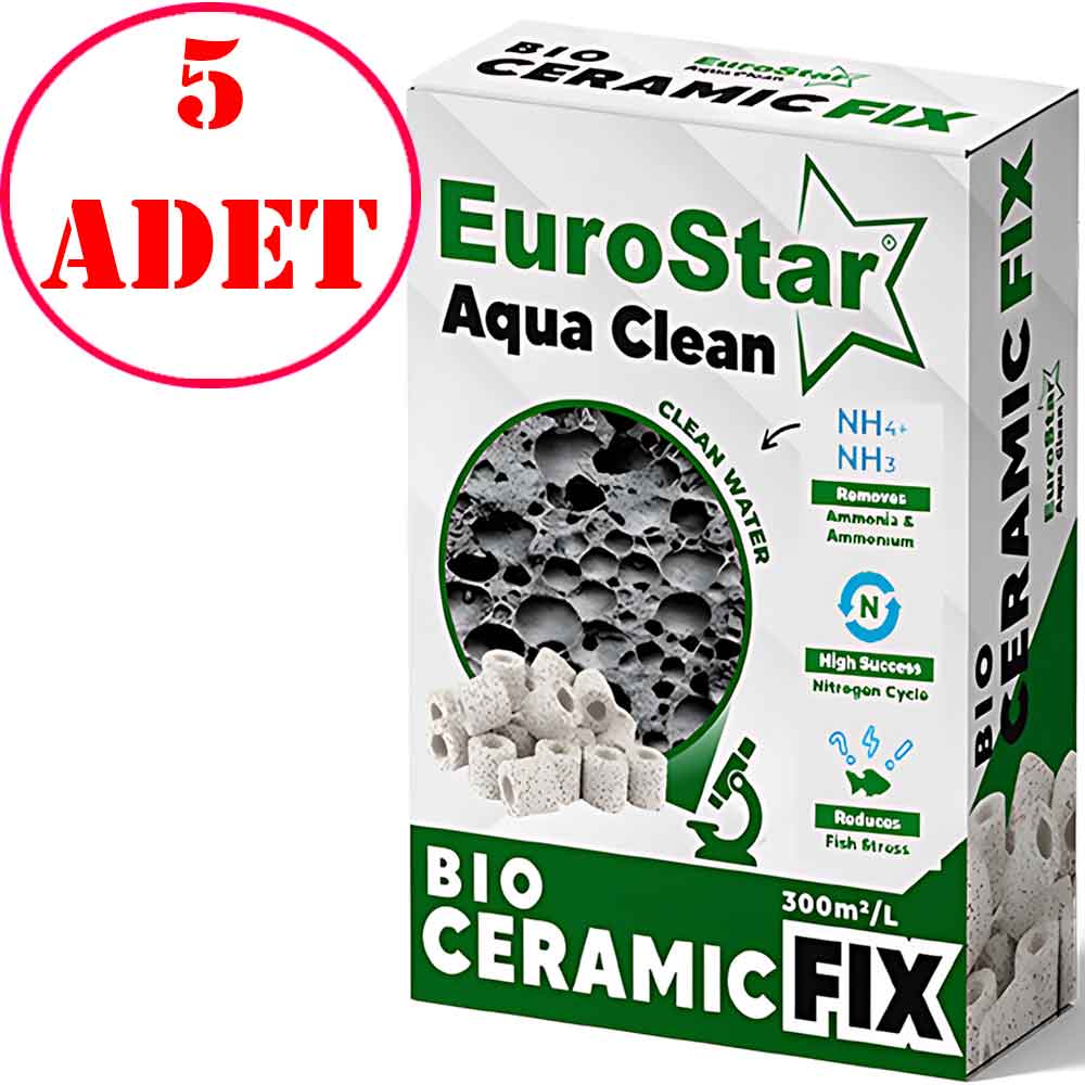 Eurostar Akvaryum Filtre Malzemesi Bio Filter Ring Beyaz 500 Ml 5 AD