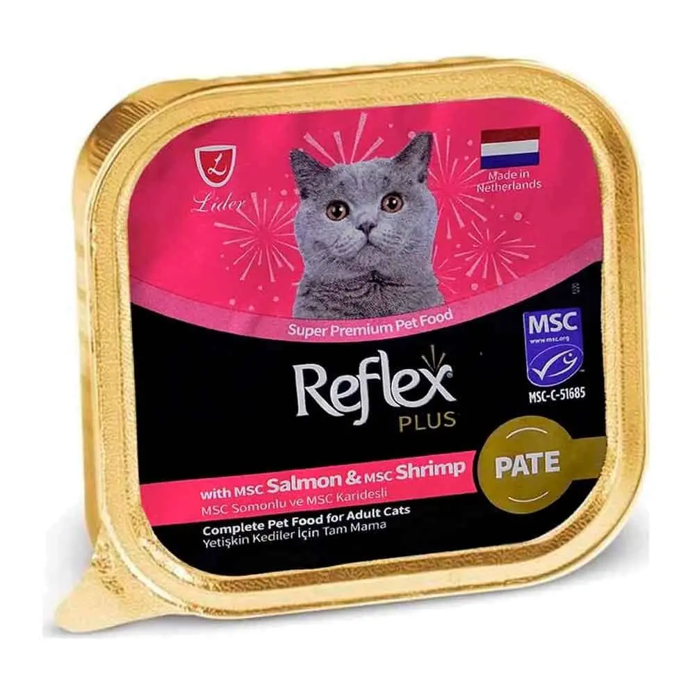 Reflex Plus Pate Somonlu Karidesli Kedi Konservesi 85 Gr