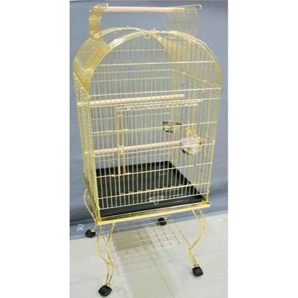 QH Sehpalı Papağan Kafesi Gold 51x51x152 Cm 902 AG