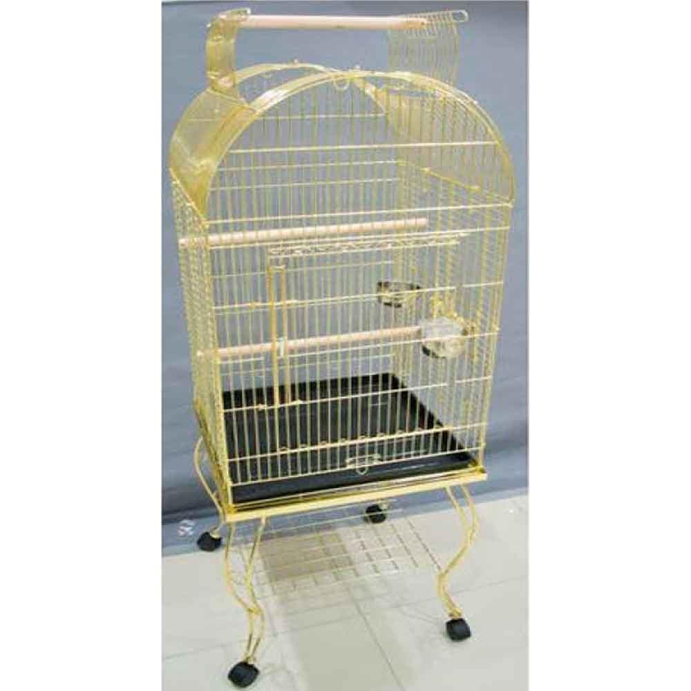 QH Sehpalı Papağan Kafesi Gold 51x51x152 Cm 902 AG