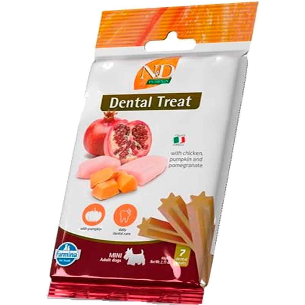 ND Narlı Balkabaklı Tavuklu Mini Köpek Ödülü Dental Treat 7'li Paket