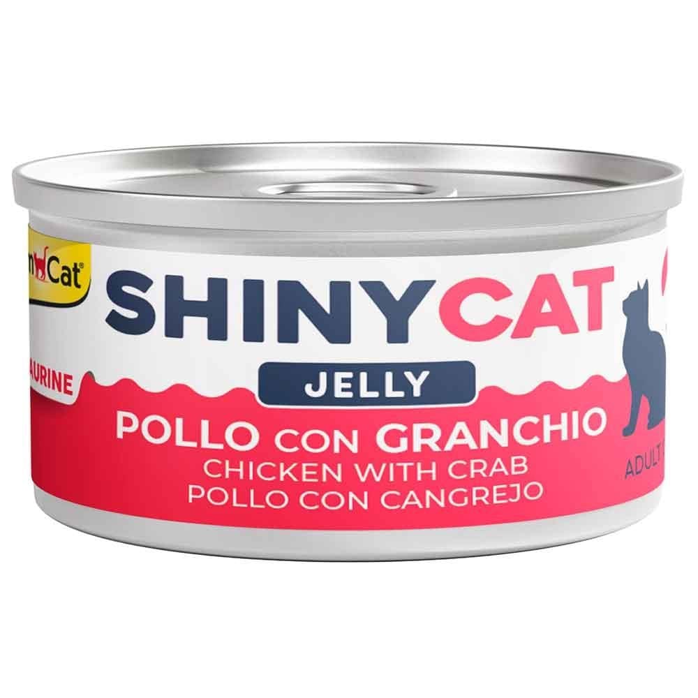 Gimcat Shiny Cat Jel İçinde Tavuk ve Yengeçli Kedi Konservesi 70 gr