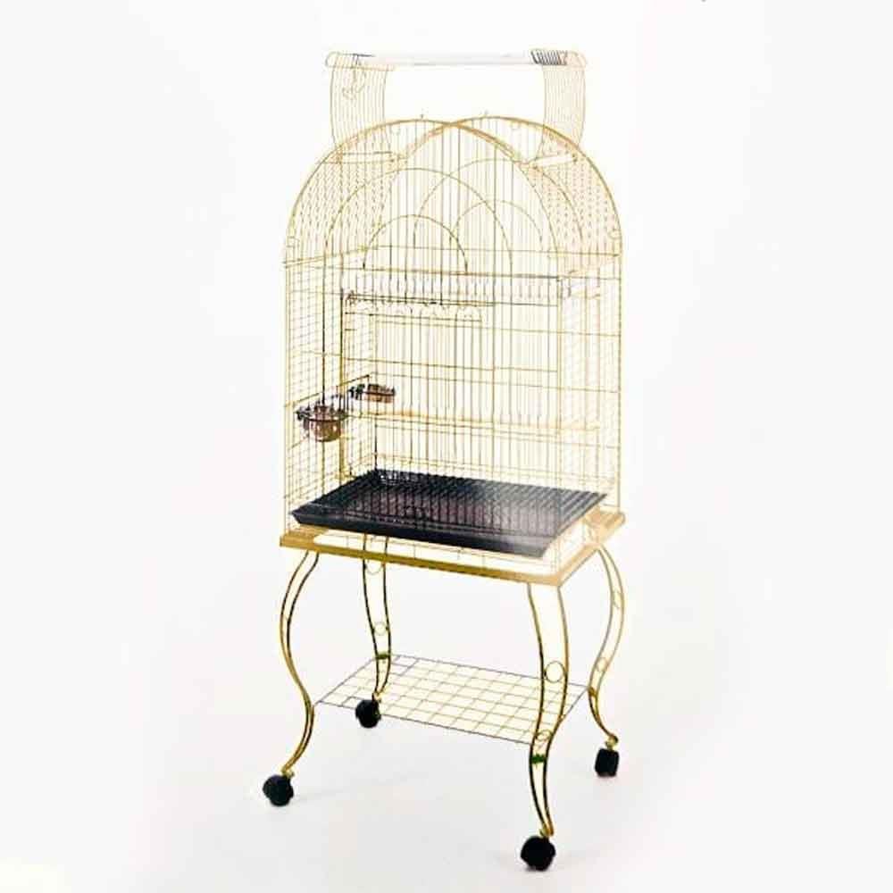 QH Papağan Kafesi Sehpalı Gold 63 x 44 x 137 cm