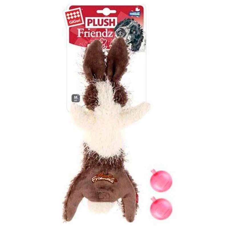 GiGwi Plush Friendz Tavşan Peluş Köpek Oyuncağı Sesli