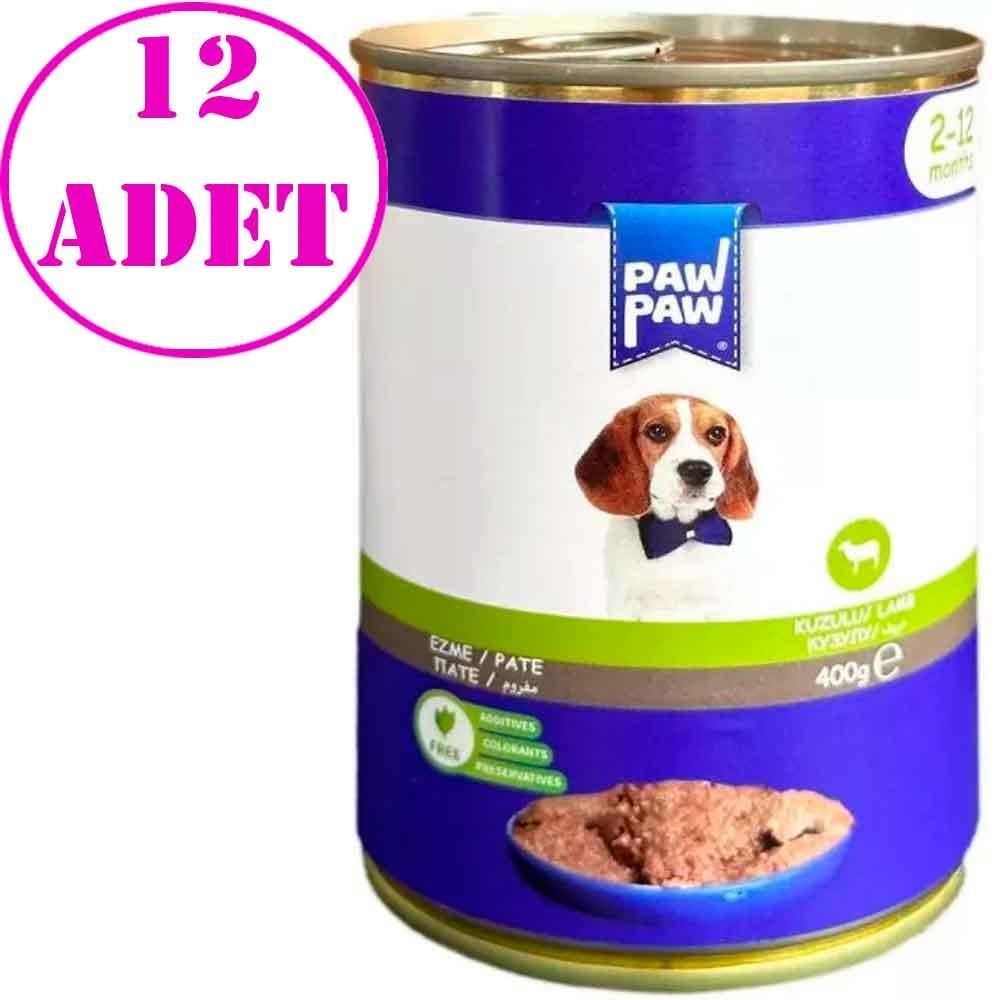 Paw Paw Yavru Köpek Konservesi Kuzu Etli 400 Gr 12 AD